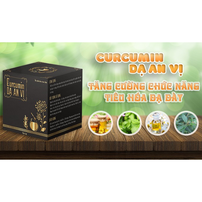 [MẪU CŨ] Curcumin Dạ an vị - HỖ TRỢ ĐIỀU TRỊ DẠ DÀY, Tá tràng, trào ngược dạ dày, diệt vi khuẩn HP