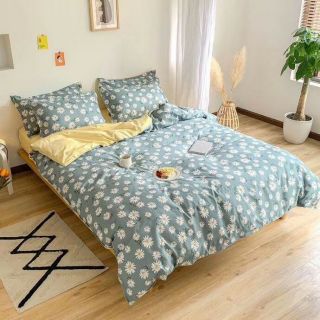 Bộ chăn ga poly cúc họa mi nhập khẩu