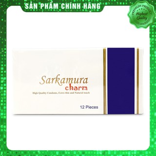 Bao cao su hộp 12 chiếc siêu mỏng bi nhỏ li ti sarkamura charm