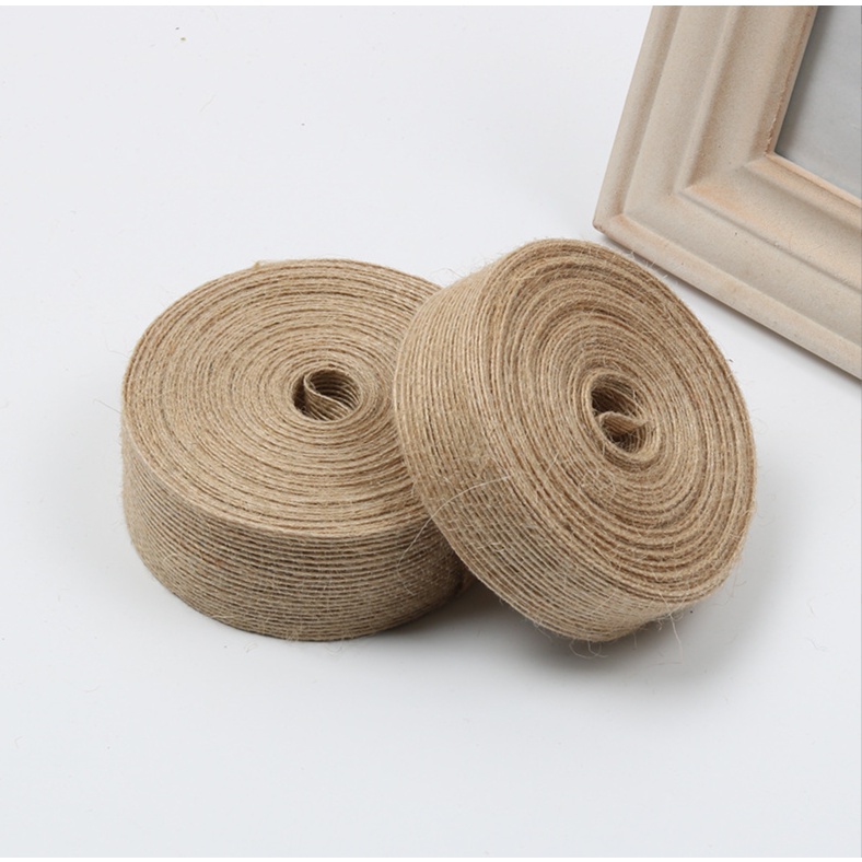 Ruy Băng Vải Bố Thưa Trang Trí Handmade RB49