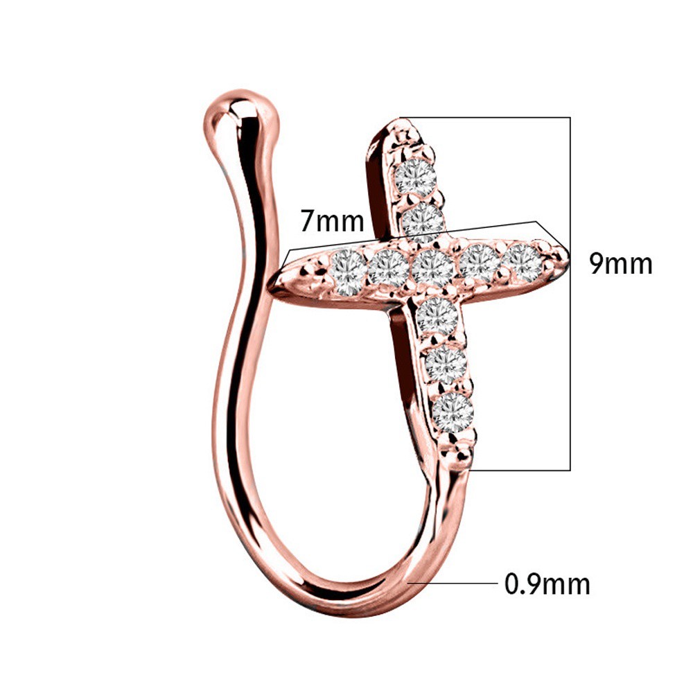 Khuyên Mũi Giả Hình Trái Tim Thời Trang Cho Nam Và Nữ