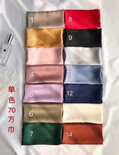 Khăn lụa vuông trơn