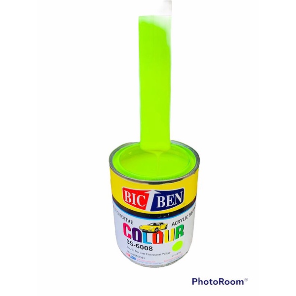 Sơn màu dạ quang xanh đợt chuối 6008 1K Bicben 1lít