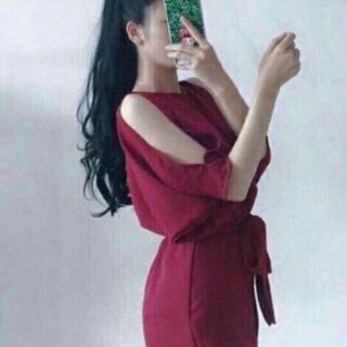 Jum hở vai vải cát hàn