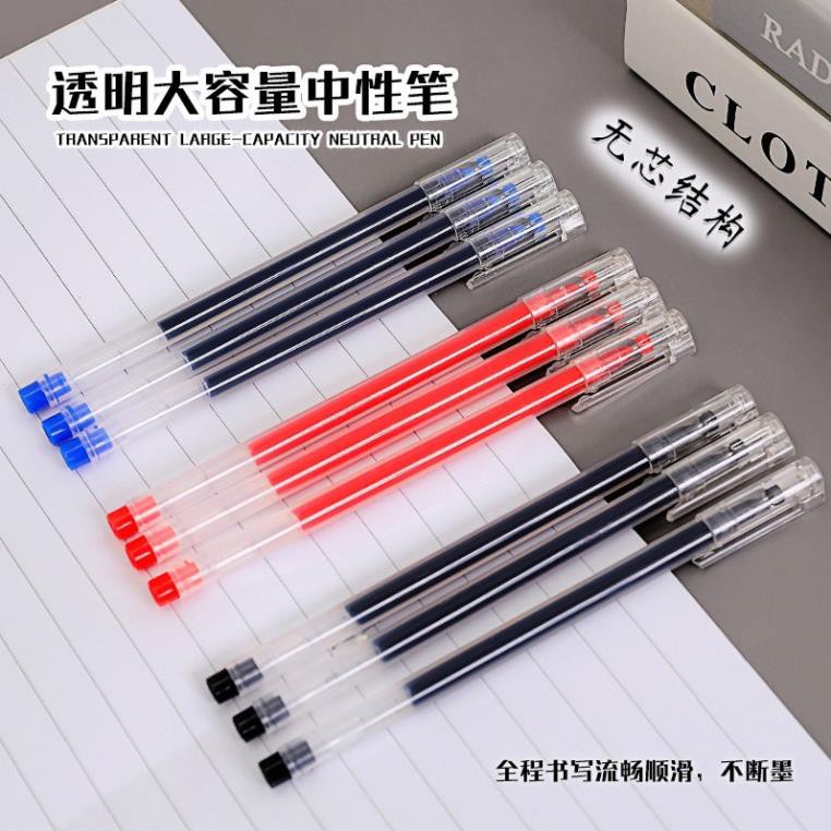 BÚT GEL NGÒI NHỎ 0.5mm BA MÀU ĐEN/XANH/ĐỎ CHẤT LƯỢNG VƯỢT TRỘI