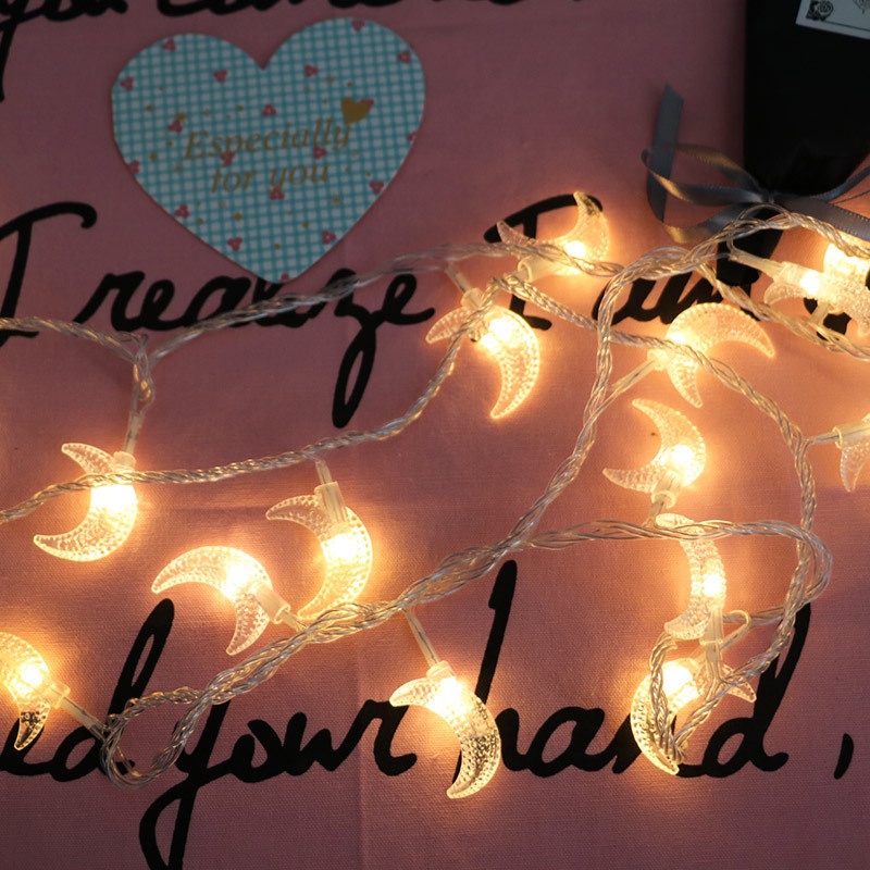 Dây Đèn LED Trang Trí Hình Mặt Trăng 1.5/3m