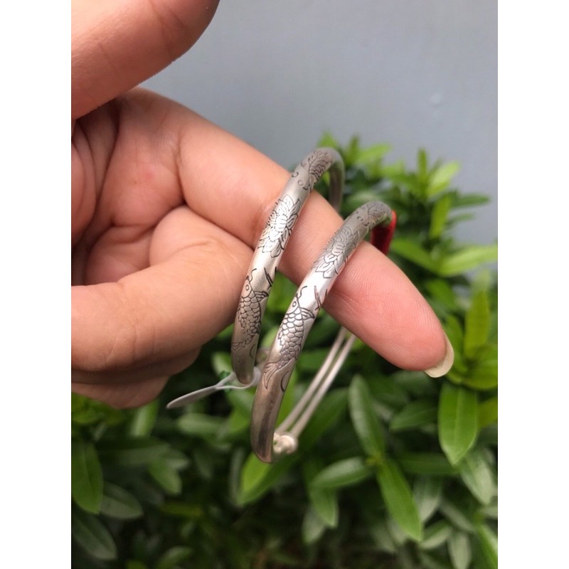 Vòng Tay Khắc Song Ngư Liên Hoa Dành Cho Bé VT302