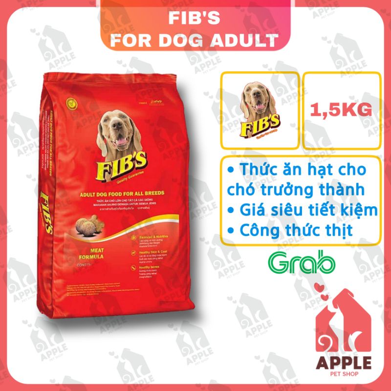 [1,5KG] Thức ăn hạt cho chó trưởng thành - Công thức thịt