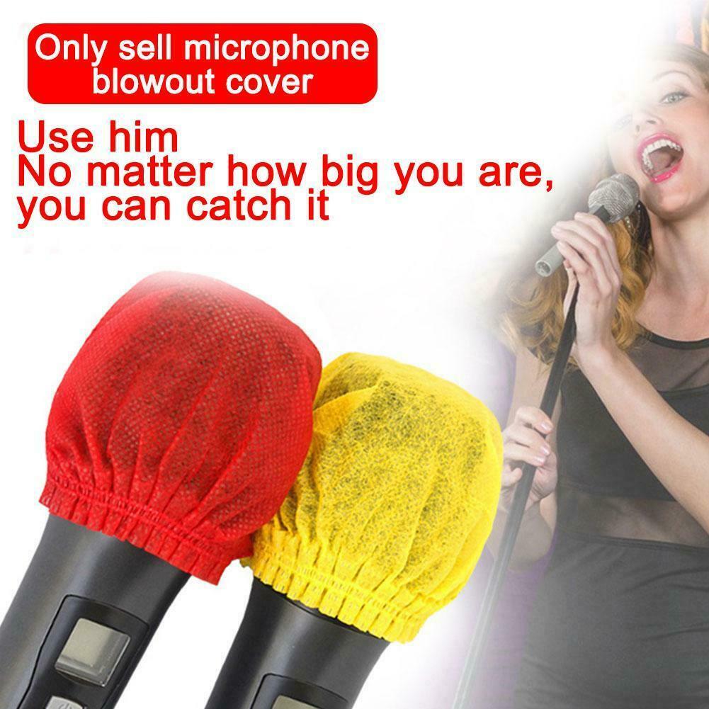 Set 2 vỏ bọc bảo vệ micro dùng một lần bằng vải không dệt cho ktv