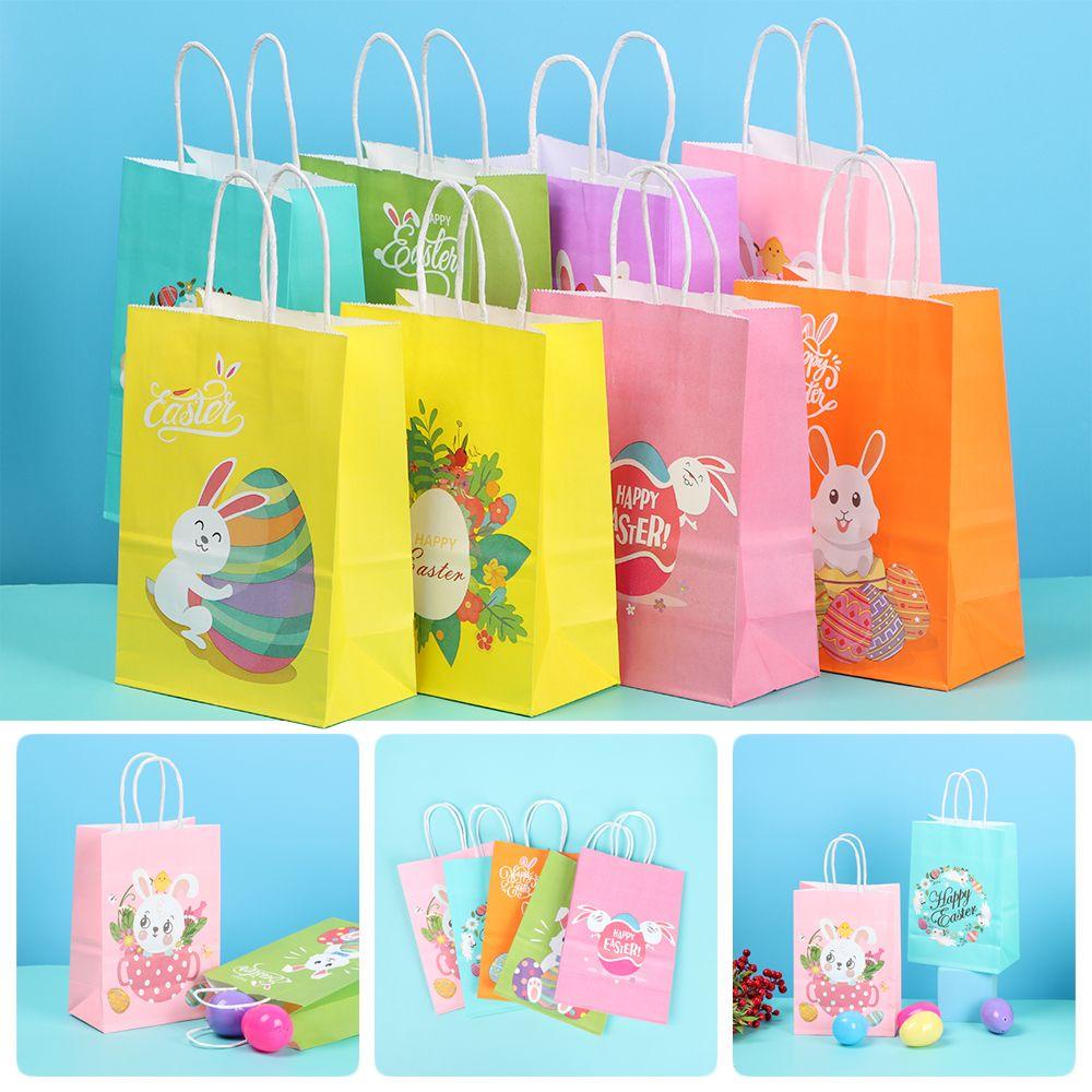 YEW Bộ 4 Túi Đựng Bánh Quy / Quà Phục Sinh Xinh Xắn