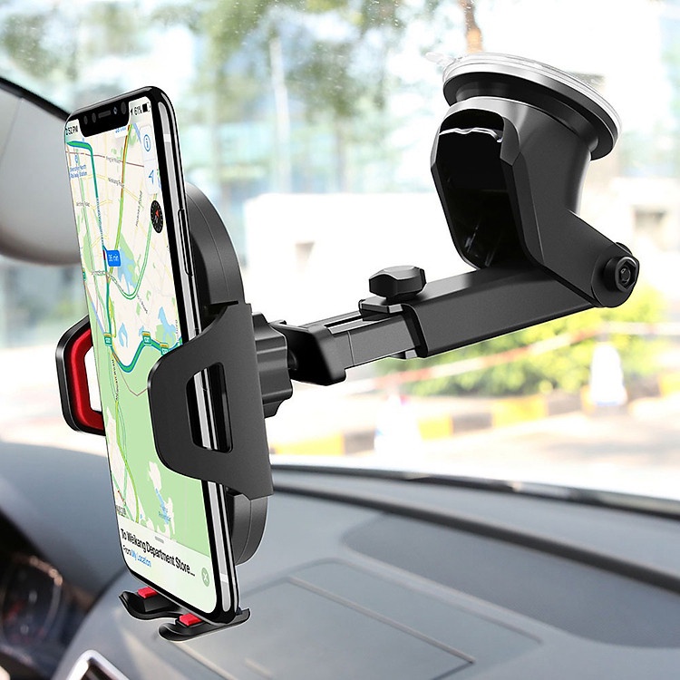 Gía đỡ điện thoại trên ô tô, xe hơi - Kẹp điện thoại gắn taplo ô tô xoay 360 thông minh