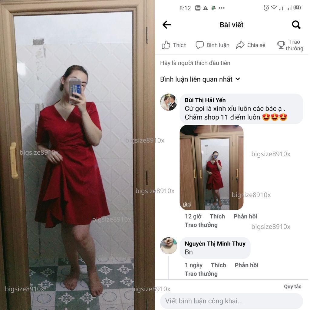 Đầm bigsize nữ, váy bigsize nữ nhúm eo đi tiệc, đi đám cưới cho người mập, béo Bigsize Moohan