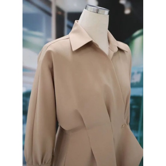 Áo Sơ Mi Nữ Dài Tay bản đai to cách điệu thời trang nữ