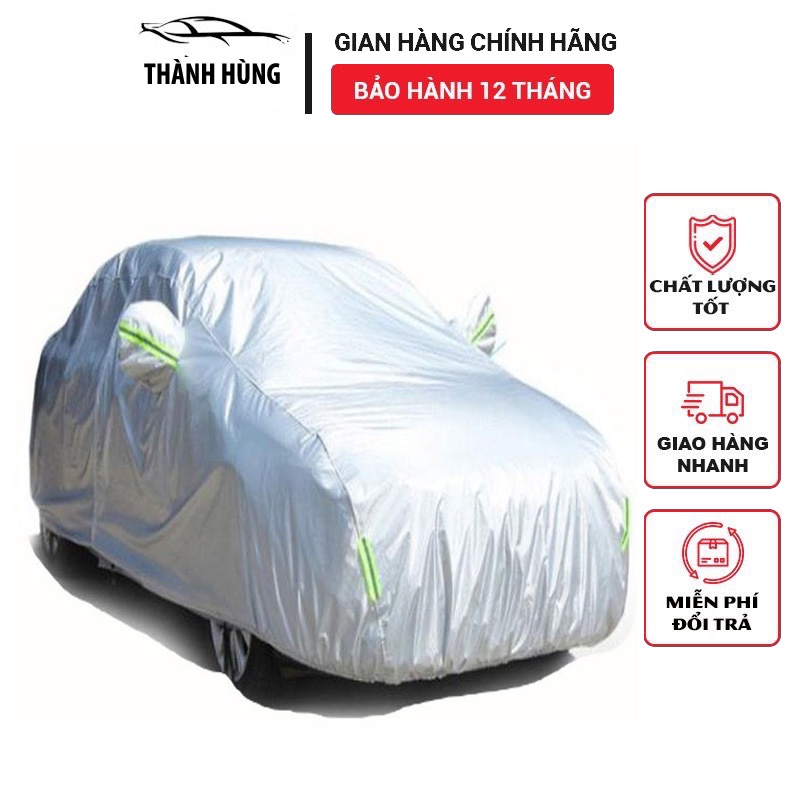 Bạt Trùm Xe Ô Tô Tráng Nhôm Cách Nhiệt Cao Cấp Chống Nắng Bụi Xước,Chống Thấm,chống cháy Cho