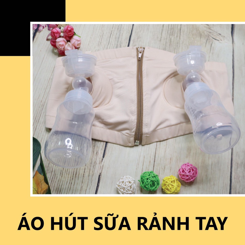 Áo hút sữa rảnh tay ( tặng dây vai )