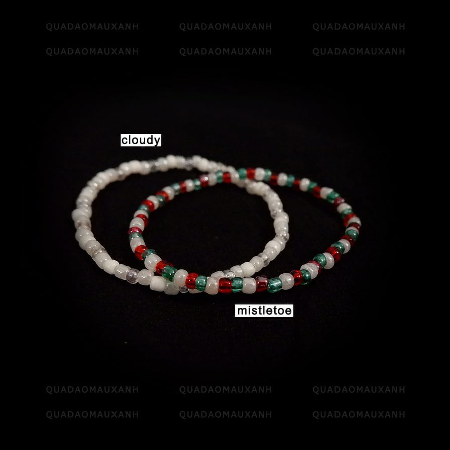 Vòng tay hạt cườm màu cầu vồng - phong cách Bohemian