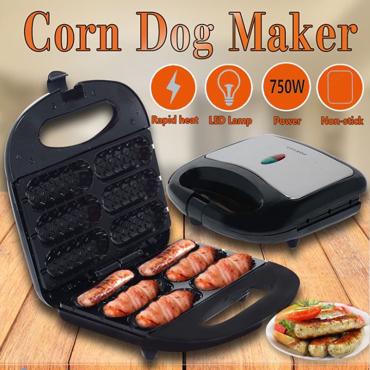 Máy làm nướng bánh cây xiên dạng xúc xích, hotdog  làm nóng chín bánh nhanh Sokany SK-110 công suất 750W