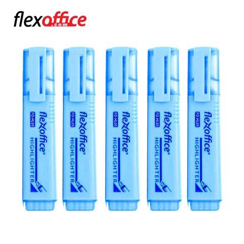 Bút dạ quang FlexOffice FO-HL05 Màu Xanh Biển