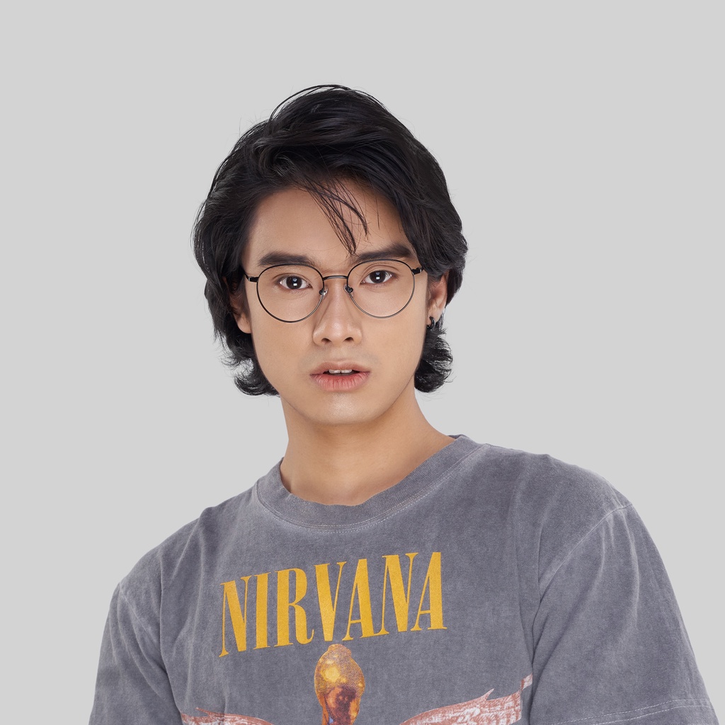 Gọng kính cận nam/nữ WeeHours WHIZ, dáng tròn thời trang, chất liệu kim loại không gỉ | BigBuy360 - bigbuy360.vn