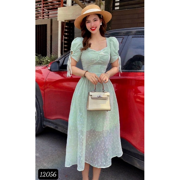 Đầm maxi hoa nhẹ nhàng nữ tinh đi chơi - đi dạo - dự tiệc  cho nàng tự tin tỏa sáng / có size XXL LANA FASHION