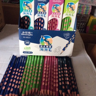 hộp bút chì 2b định vị (12cây)tặng gọt chì