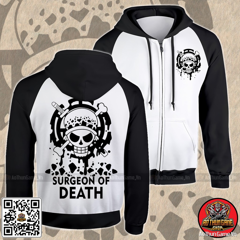 BST Áo khoác One Piece Trafalgar Law K01, Áo khoác Law hoodie Anime Manga, có size bé cho trẻ em em | AoThunGameVn | BigBuy360 - bigbuy360.vn