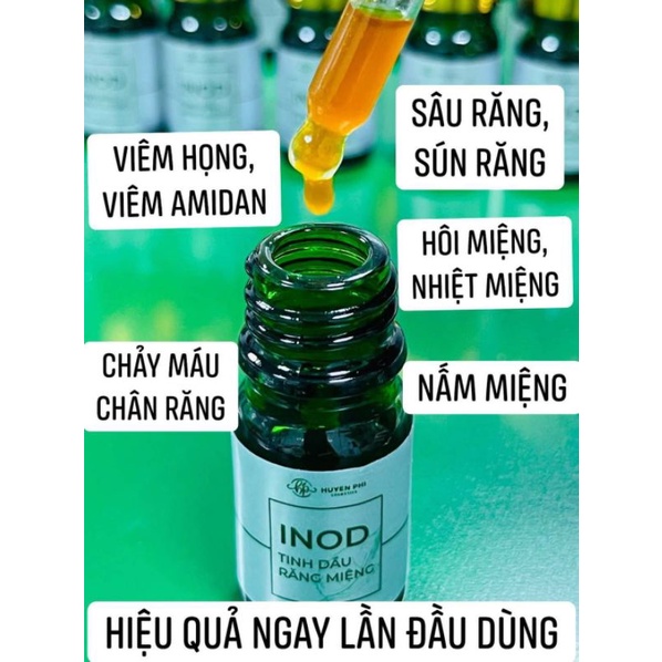 Tinh dầu răng miệng INOD.  khoang miệng sạch sẽ, hơi thở thơm mát