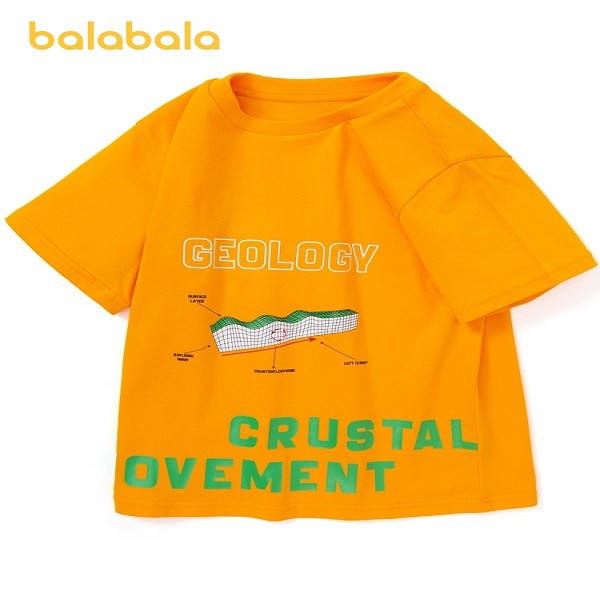 (7-16 tuổi) Áo phông nhiều màu ngắn tay cho bé trai hiệu Balabala hình khủng long 202221117103