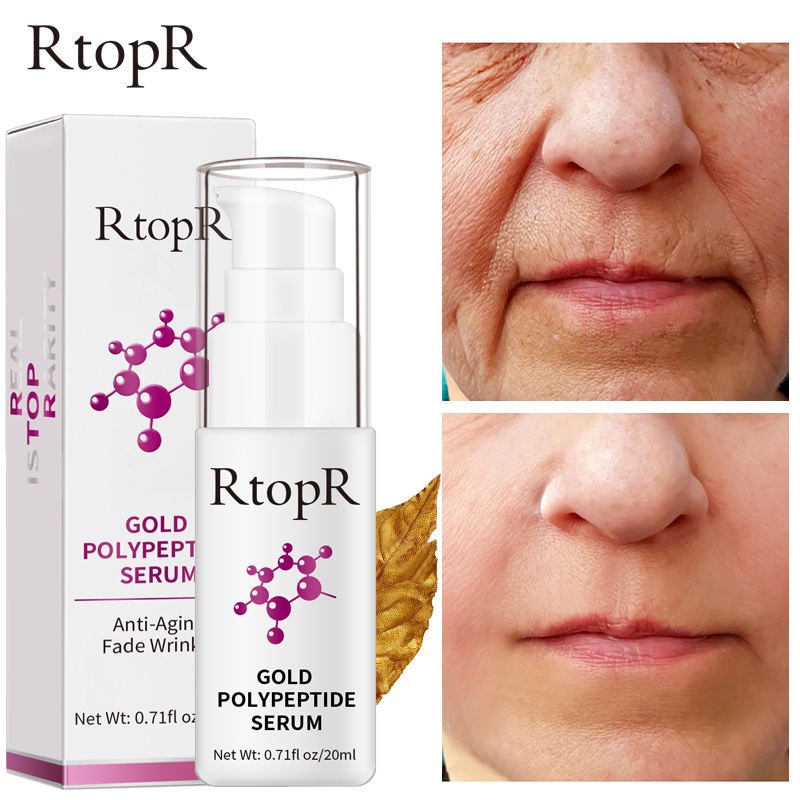 Tinh chất RtopR vàng 24K polypeptide hyaluronic acid dưỡng trắng da chống lão hóa chất lượng cao lỏng giữ ẩm cho mặt Serum làm trắng thực vật chăm sóc da chống nhăn 20ml