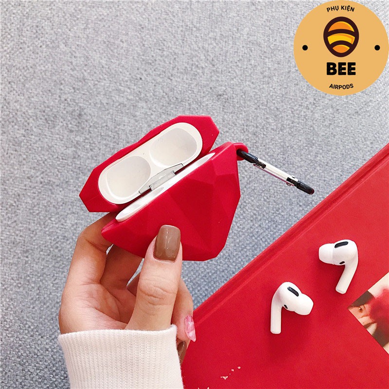 Vỏ Bao Airpod Đựng Tai Nghe Airpods Hình Trái Tim Chất Liệu Silicon Dẻo Siêu Đẹp - BEE SHOP