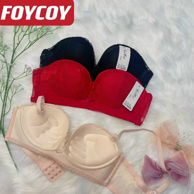 Áo su đúc bàn tay nâng ngực cúp ngang phối ren 2,5p