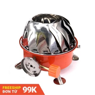 Bếp ga mini camping chống gió, gấp gọn. Tiện dùng cho giã ngoại du lịch.