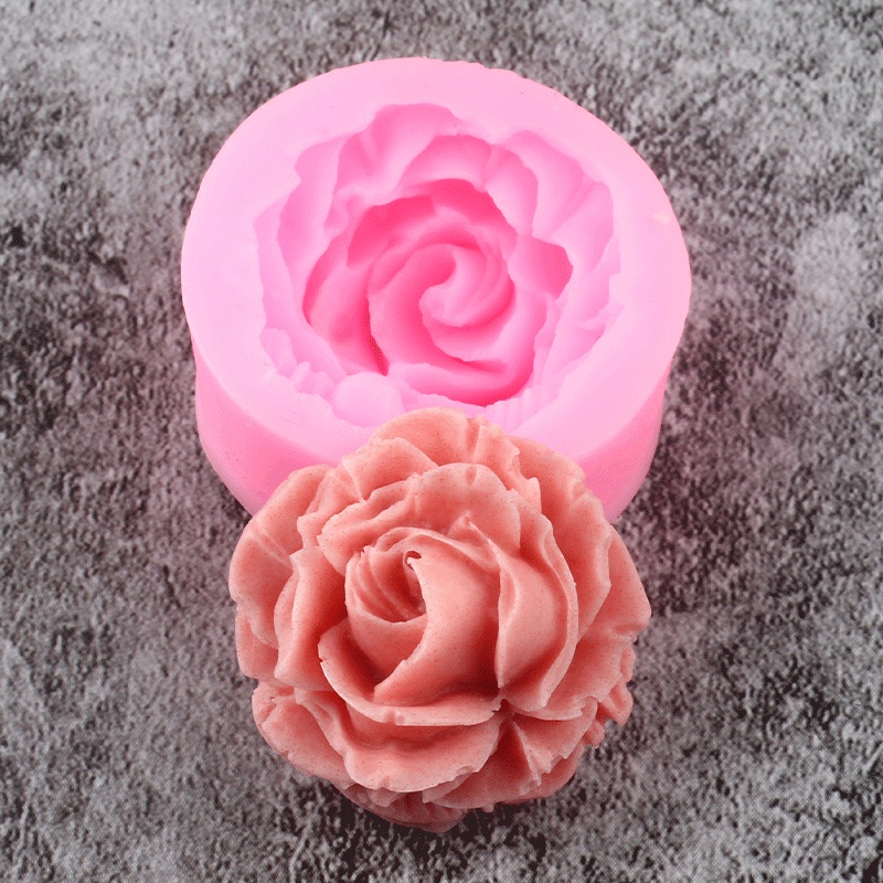 Khuôn Silicone Làm Bánh Kẹo Hình Hoa Cúc / Hoa Mẫu Đơn / Hoa Mẫu Đơn Xinh Xắn