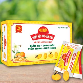 Viên ngậm ho quất mật ong Tâm Việt hộp 24 viên