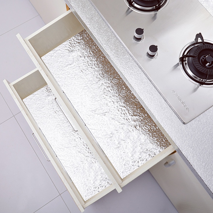 Giấy Dán Tường Bằng Lá Nhôm Chống Nước Chống Dầu Cho Nhà Bếp