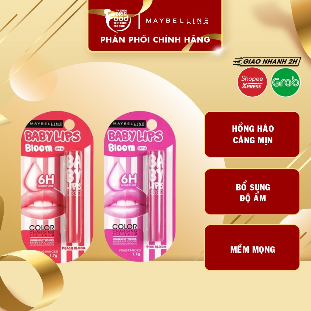 Son Dưỡng Môi Chuyển Màu Maybelline Baby Lips Bloom Color Changing Lip Balm SPF16 1.7g