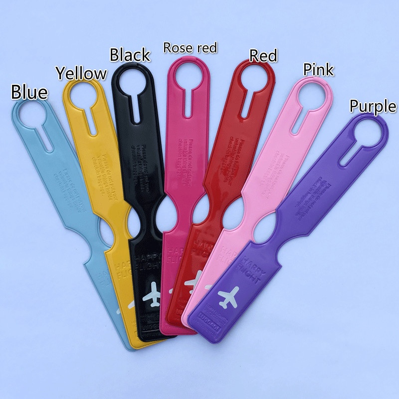 Thẻ Hành Lý Du Lịch Bằng Nhựa PVC 7 Màu Tùy Chọn