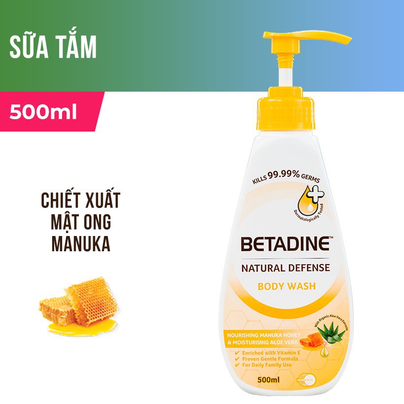 Sữa tắm kháng khuẩn Betadine 500ml | BigBuy360 - bigbuy360.vn