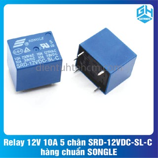 Relay 12v 10a 5 chân srd-12vdc-sl-c