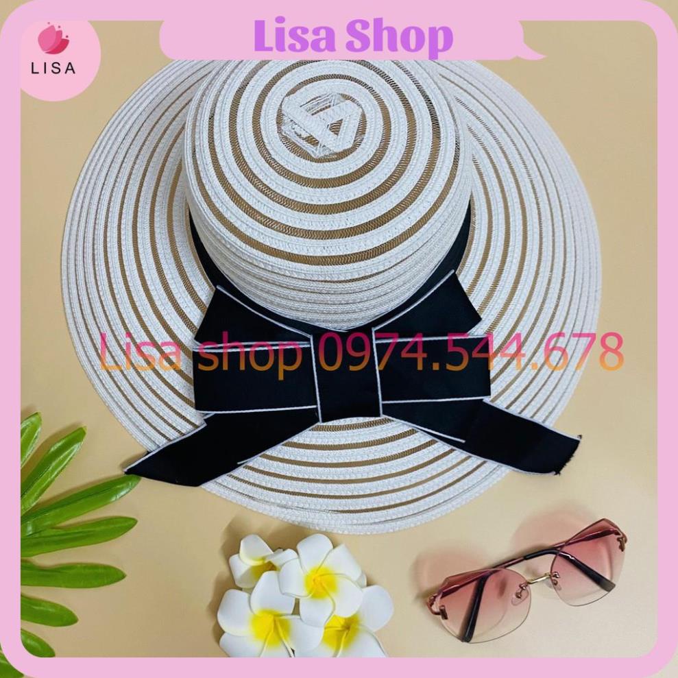 [FREESHIP- HÀNG CAO CẤP] Mũ Cói, Nón Cói Vành Rộng Đi Biển Form Chuẩn phối Nơ, che nắng tuyệt đối mẫu M5