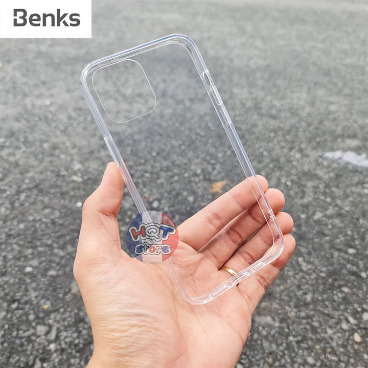Ốp lưng kính trong Benks Crystal Clear IP 12 Pro Max / 12 Pro / 12