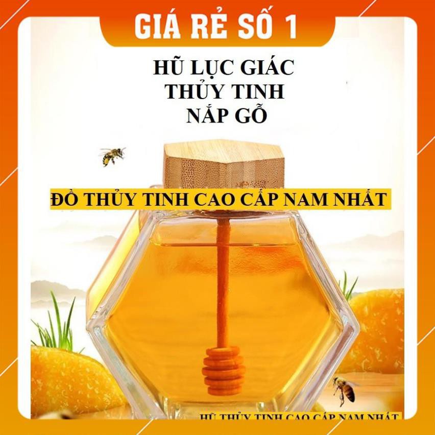 [ FREESHIP ] HŨ MẬT ONG HÌNH TỔ ONG 380ml