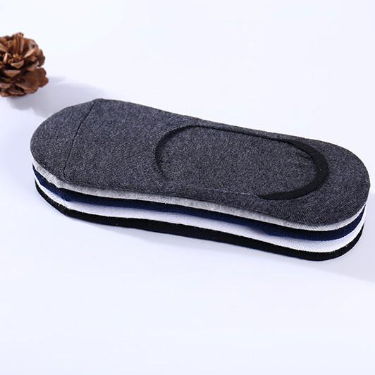 Tất Lười Nam, Tất Nam mang Giày Lười vải cotton mềm mại thoáng mát, Có đệm cao su chống trượt gót chân