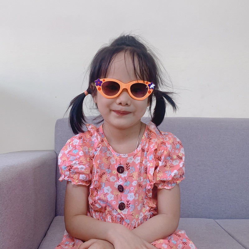 Kính râm mắt nơ siêu chống tia uv cho bé, gọng kính thời trang chống nắng chống bụi bảo vệ mắt tối ưu