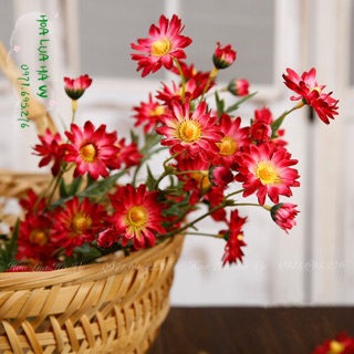 Hoa lụa | CÚC DAISY CÀNH DÀI (Ảnh thật shop chụp)