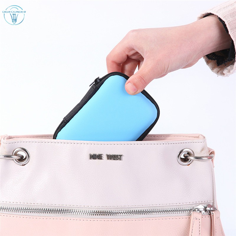Túi đựng tai nghe/ củ sạc có khóa kéo tiện dụng