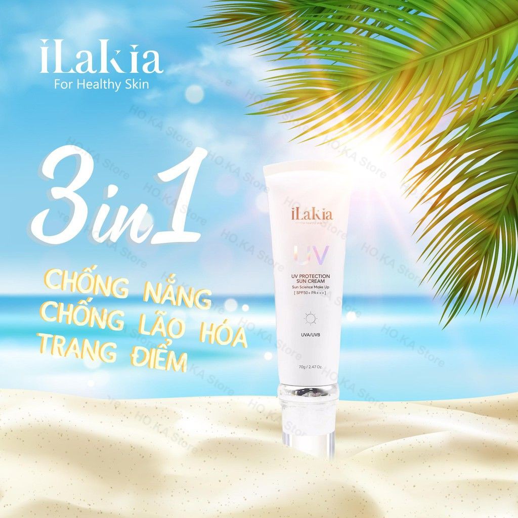 Kem Chống Nắng Body Hàn Quốc ILAKIA Cho Do Dầu Mụn SPF 50+++ PA+++ Che Phủ Trang Điểm Nhẹ Chống Lão Hoá - HOKA | BigBuy360 - bigbuy360.vn