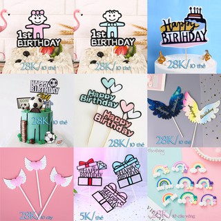 Set 10 thẻ cắm happy birthday