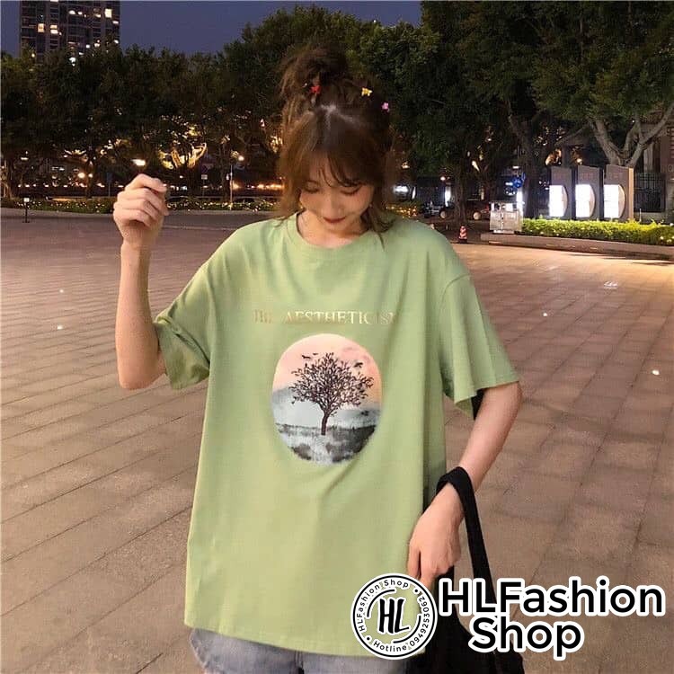 Áo Thun Tay Lỡ Form Giấu Quần HÌNH TRÒN CÂY siêu đẹp | BigBuy360 - bigbuy360.vn