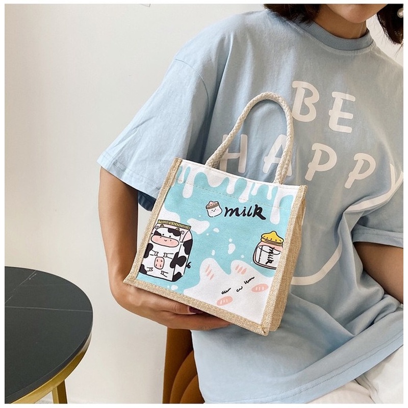 Túi cói mini đi biển nữ đẹp đi chơi thời trang dễ thương cute cá tính phong cách Vintage